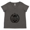 Women's Curvy Collection Fine Jersey V-Neck Tee Thumbnail
