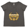 Women's Curvy Collection Fine Jersey V-Neck Tee Thumbnail
