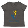 Women's Curvy Collection Fine Jersey V-Neck Tee Thumbnail