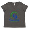 Women's Curvy Collection Fine Jersey V-Neck Tee Thumbnail