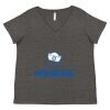 Women's Curvy Collection Fine Jersey V-Neck Tee Thumbnail