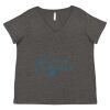 Women's Curvy Collection Fine Jersey V-Neck Tee Thumbnail