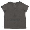 Women's Curvy Collection Fine Jersey V-Neck Tee Thumbnail