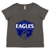 Women's Curvy Collection Fine Jersey V-Neck Tee Thumbnail