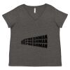 Women's Curvy Collection Fine Jersey V-Neck Tee Thumbnail