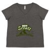 Women's Curvy Collection Fine Jersey V-Neck Tee Thumbnail