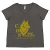 Women's Curvy Collection Fine Jersey V-Neck Tee Thumbnail