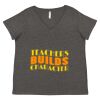 Women's Curvy Collection Fine Jersey V-Neck Tee Thumbnail
