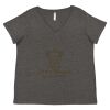 Women's Curvy Collection Fine Jersey V-Neck Tee Thumbnail