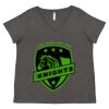 Women's Curvy Collection Fine Jersey V-Neck Tee Thumbnail