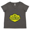 Women's Curvy Collection Fine Jersey V-Neck Tee Thumbnail
