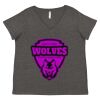 Women's Curvy Collection Fine Jersey V-Neck Tee Thumbnail