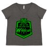 Women's Curvy Collection Fine Jersey V-Neck Tee Thumbnail