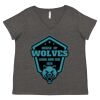 Women's Curvy Collection Fine Jersey V-Neck Tee Thumbnail