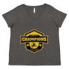 Women's Curvy Collection Fine Jersey V-Neck Tee Thumbnail