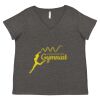 Women's Curvy Collection Fine Jersey V-Neck Tee Thumbnail