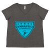 Women's Curvy Collection Fine Jersey V-Neck Tee Thumbnail