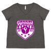 Women's Curvy Collection Fine Jersey V-Neck Tee Thumbnail