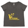 Women's Curvy Collection Fine Jersey V-Neck Tee Thumbnail