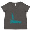 Women's Curvy Collection Fine Jersey V-Neck Tee Thumbnail
