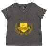 Women's Curvy Collection Fine Jersey V-Neck Tee Thumbnail