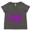 Women's Curvy Collection Fine Jersey V-Neck Tee Thumbnail