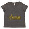 Women's Curvy Collection Fine Jersey V-Neck Tee Thumbnail