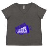 Women's Curvy Collection Fine Jersey V-Neck Tee Thumbnail
