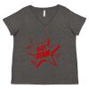 Women's Curvy Collection Fine Jersey V-Neck Tee Thumbnail
