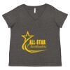 Women's Curvy Collection Fine Jersey V-Neck Tee Thumbnail