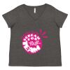 Women's Curvy Collection Fine Jersey V-Neck Tee Thumbnail