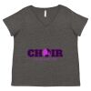 Women's Curvy Collection Fine Jersey V-Neck Tee Thumbnail