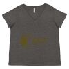 Women's Curvy Collection Fine Jersey V-Neck Tee Thumbnail