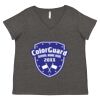 Women's Curvy Collection Fine Jersey V-Neck Tee Thumbnail