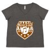Women's Curvy Collection Fine Jersey V-Neck Tee Thumbnail