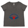 Women's Curvy Collection Fine Jersey V-Neck Tee Thumbnail