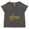 Women's Curvy Collection Fine Jersey V-Neck Tee Thumbnail