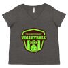 Women's Curvy Collection Fine Jersey V-Neck Tee Thumbnail