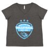 Women's Curvy Collection Fine Jersey V-Neck Tee Thumbnail