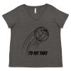 Women's Curvy Collection Fine Jersey V-Neck Tee Thumbnail