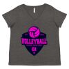 Women's Curvy Collection Fine Jersey V-Neck Tee Thumbnail
