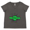 Women's Curvy Collection Fine Jersey V-Neck Tee Thumbnail