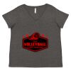 Women's Curvy Collection Fine Jersey V-Neck Tee Thumbnail
