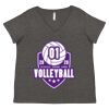 Women's Curvy Collection Fine Jersey V-Neck Tee Thumbnail