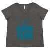 Women's Curvy Collection Fine Jersey V-Neck Tee Thumbnail