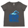 Women's Curvy Collection Fine Jersey V-Neck Tee Thumbnail