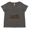 Women's Curvy Collection Fine Jersey V-Neck Tee Thumbnail