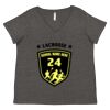 Women's Curvy Collection Fine Jersey V-Neck Tee Thumbnail