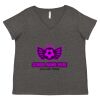 Women's Curvy Collection Fine Jersey V-Neck Tee Thumbnail