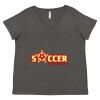 Women's Curvy Collection Fine Jersey V-Neck Tee Thumbnail